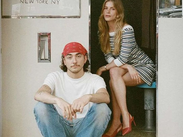 Zoe Laz/Instagram; Old Friend Photo Booth/Instagram  Brandon Minton (left) and Zoë Lazerson at Old Friend photobooth in New York City