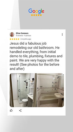 Customer feedback after bathroom remodeling project in Pinecrest – quality craftsmanship