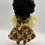 Thumbnail: Authentic 18 inches African doll in yellow dress