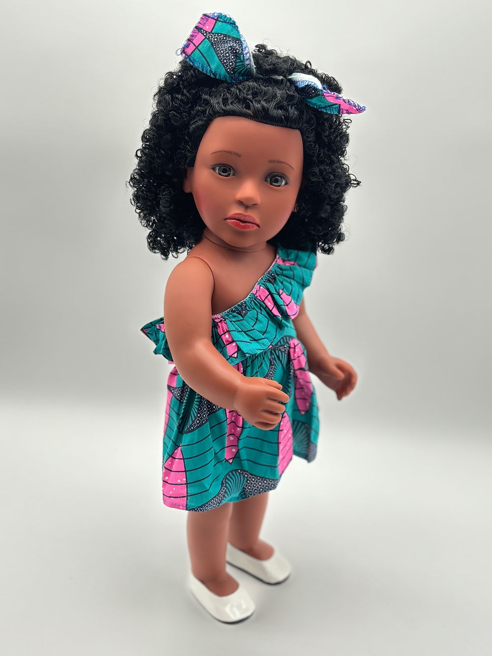 Thumbnail: Authentic 18 inches African doll in African attire 