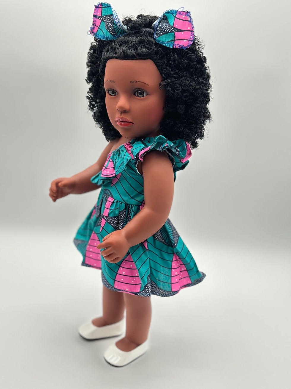 Thumbnail: Authentic 18 inches African doll in African attire 