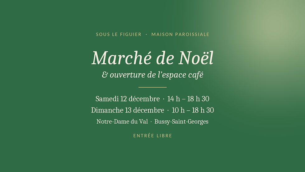 Marché de Noël et ouverture de l'espace café