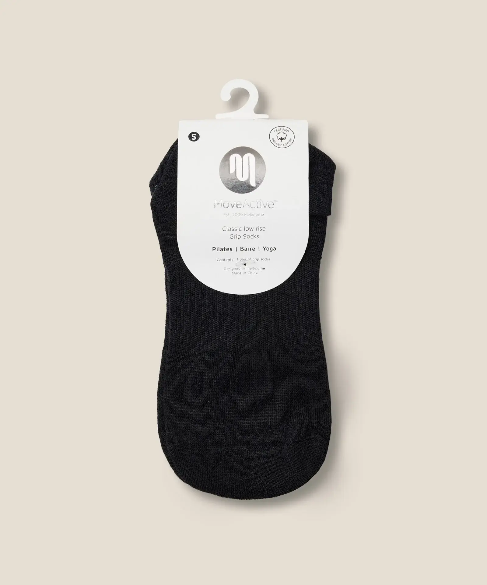 Low Rise Grip Socks - Black