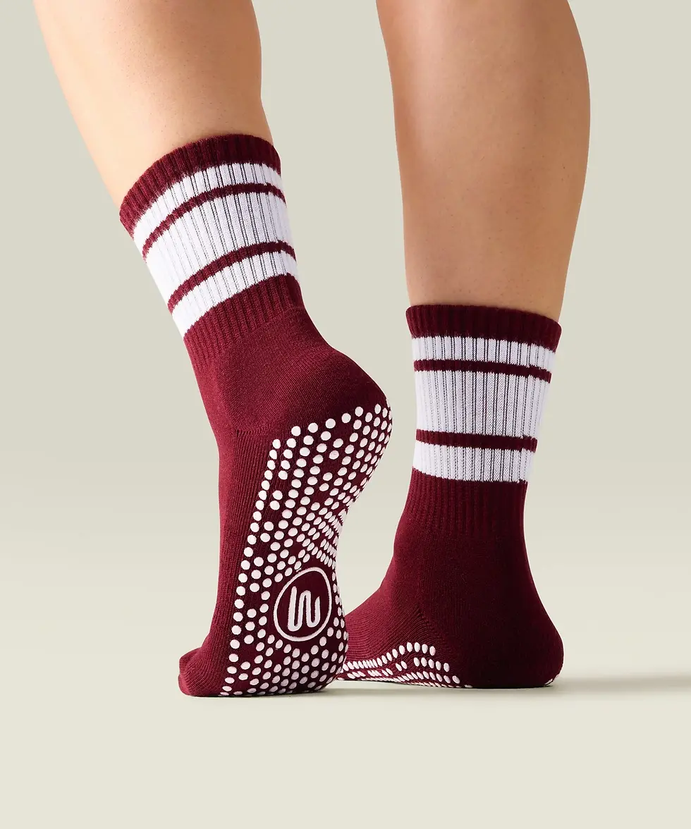 Thumbnail: Crew Grip Socks - MULBERRY STRIPE