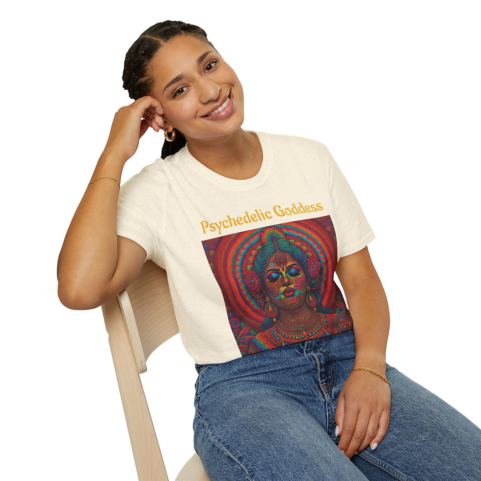 Thumbnail: Psychedelic Goddess #6 Unisex Softstyle T-Shirt