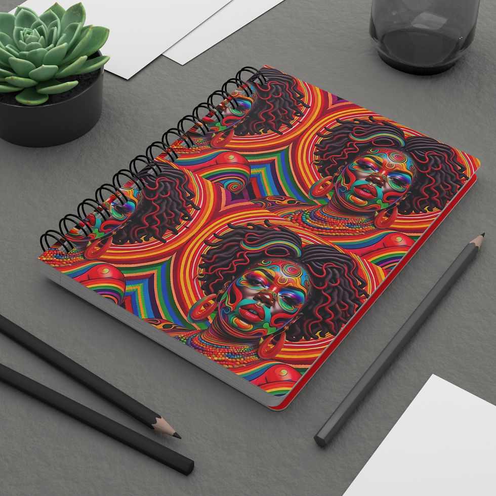 Thumbnail: Psychedelic Goddess - #5 - Spiral Bound Journal