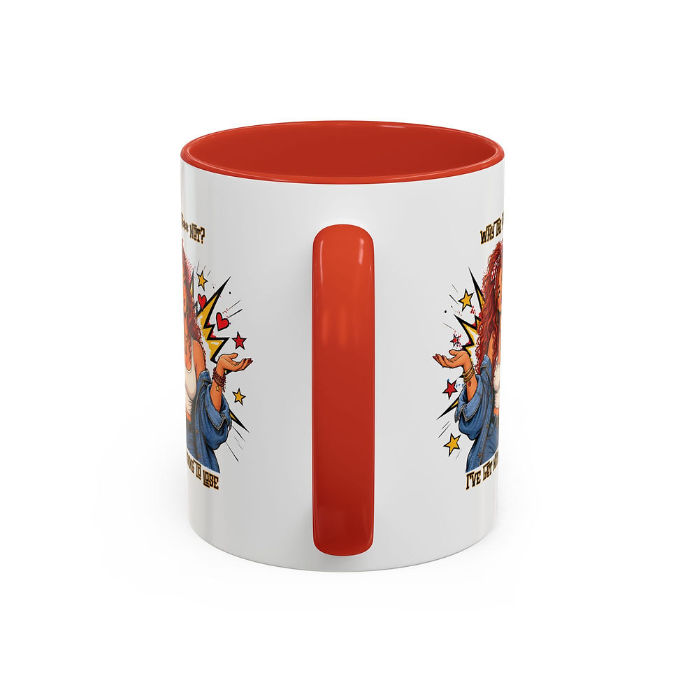 Thumbnail: Accent Coffee Mug — 'Why The F*** Not? I've Got Nothing To Lose' Person 13