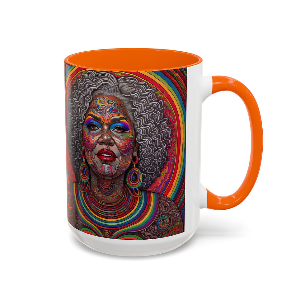 Thumbnail: Psychedelic Goddess #13 Accent Coffee Mug, 11oz