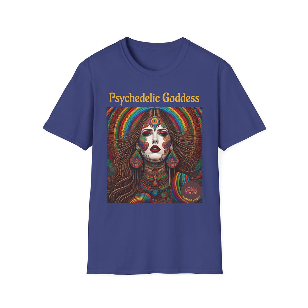 Thumbnail: Psychedelic Goddess #1 Unisex Softstyle T-Shirt