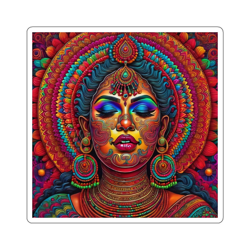 Thumbnail: Psychedelic Goddess - #S5 - Kiss-Cut Stickers