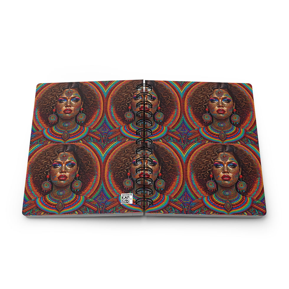 Thumbnail: Psychedelic Goddess - #7 - Spiral Bound Journal