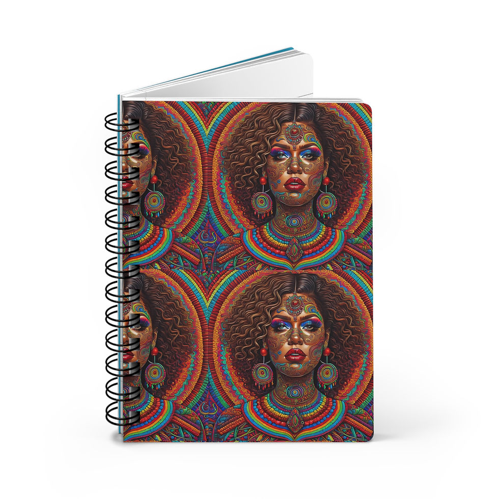 Thumbnail: Psychedelic Goddess - #7 - Spiral Bound Journal