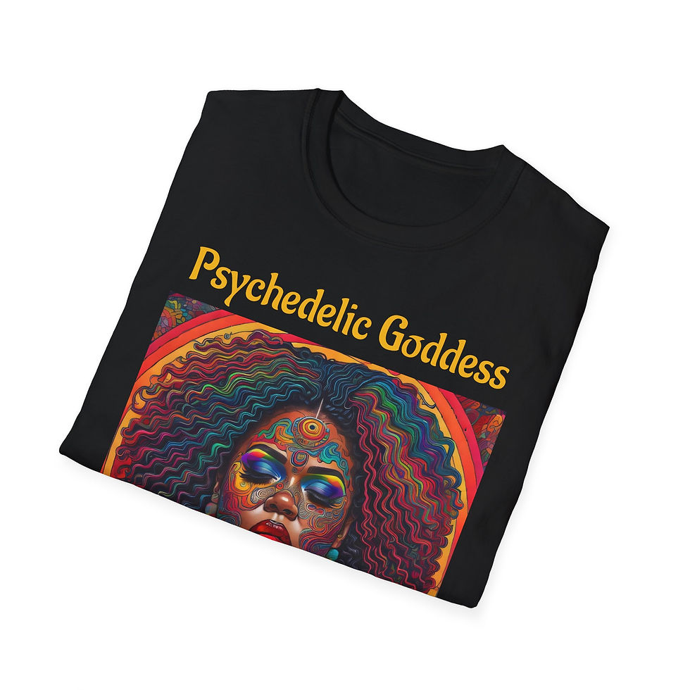 Thumbnail: Psychedelic Goddess #3 Unisex Softstyle T-Shirt