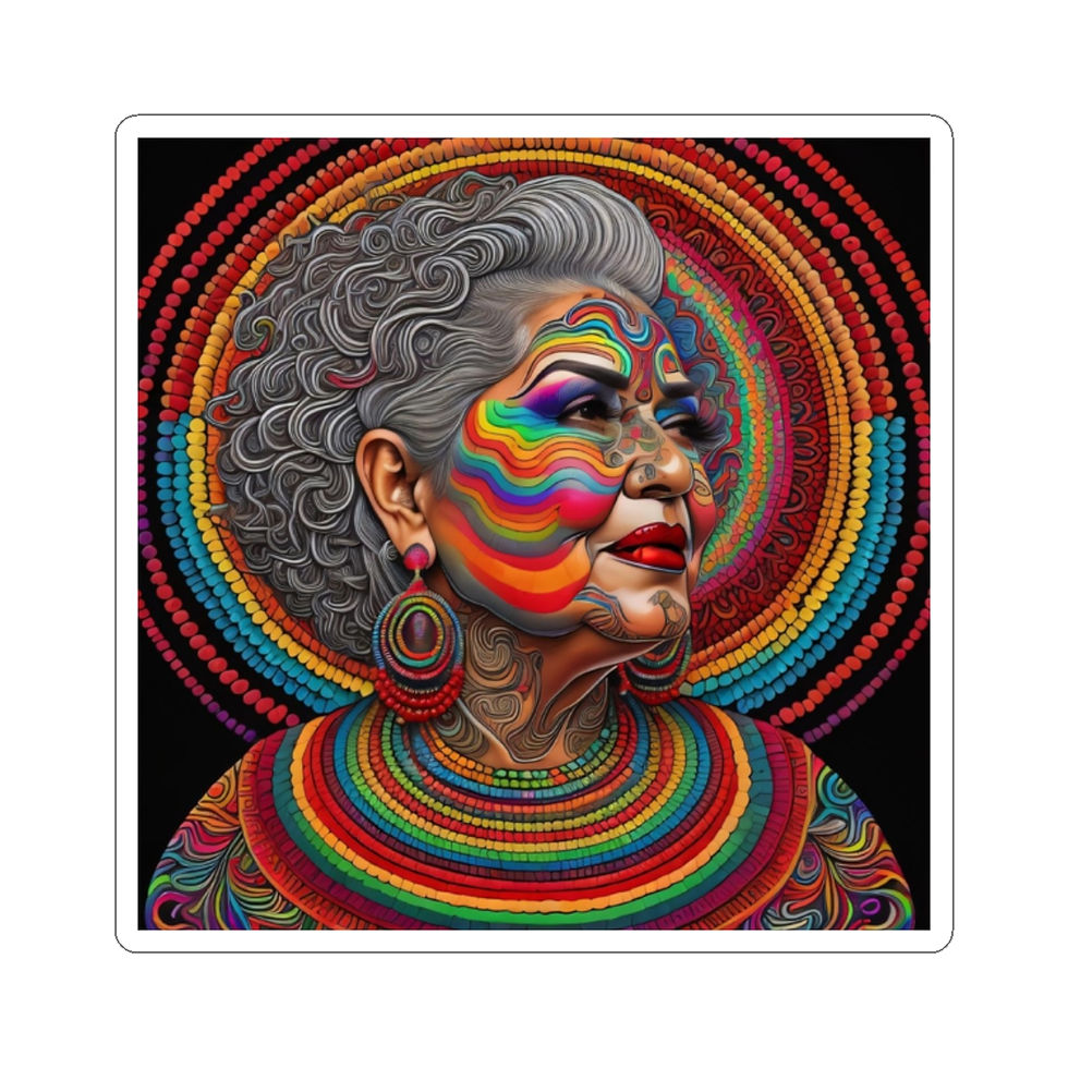 Thumbnail: Psychedelic Goddess - #S8 - Kiss-Cut Stickers