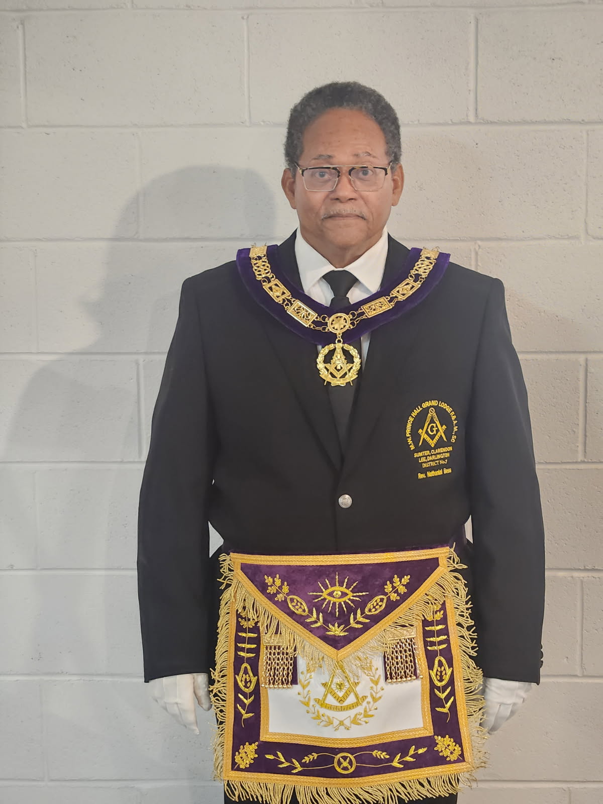 Rev. Nathaniel Bess Sr., 33° original District website portrait
