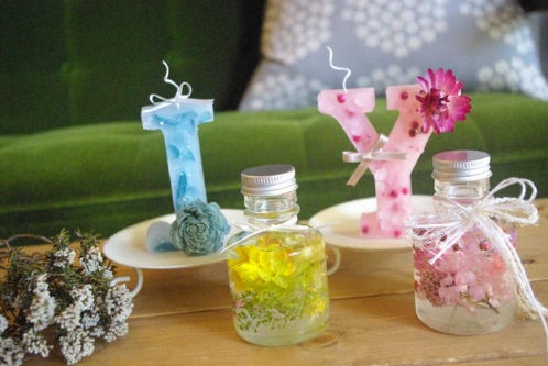 ボタニカルディフューザーとイニシャルcandleレッスンでした