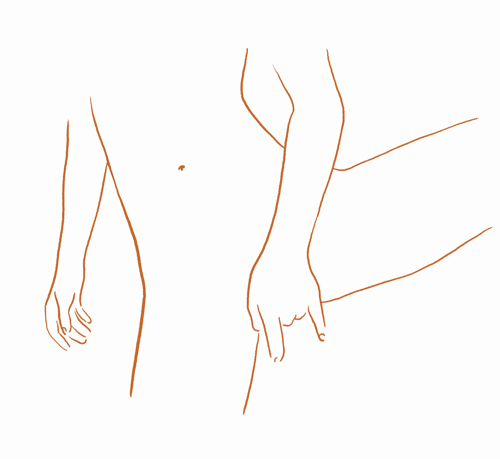 Willustrating digitally drawn animated GIF of masturbation standing up full body angle