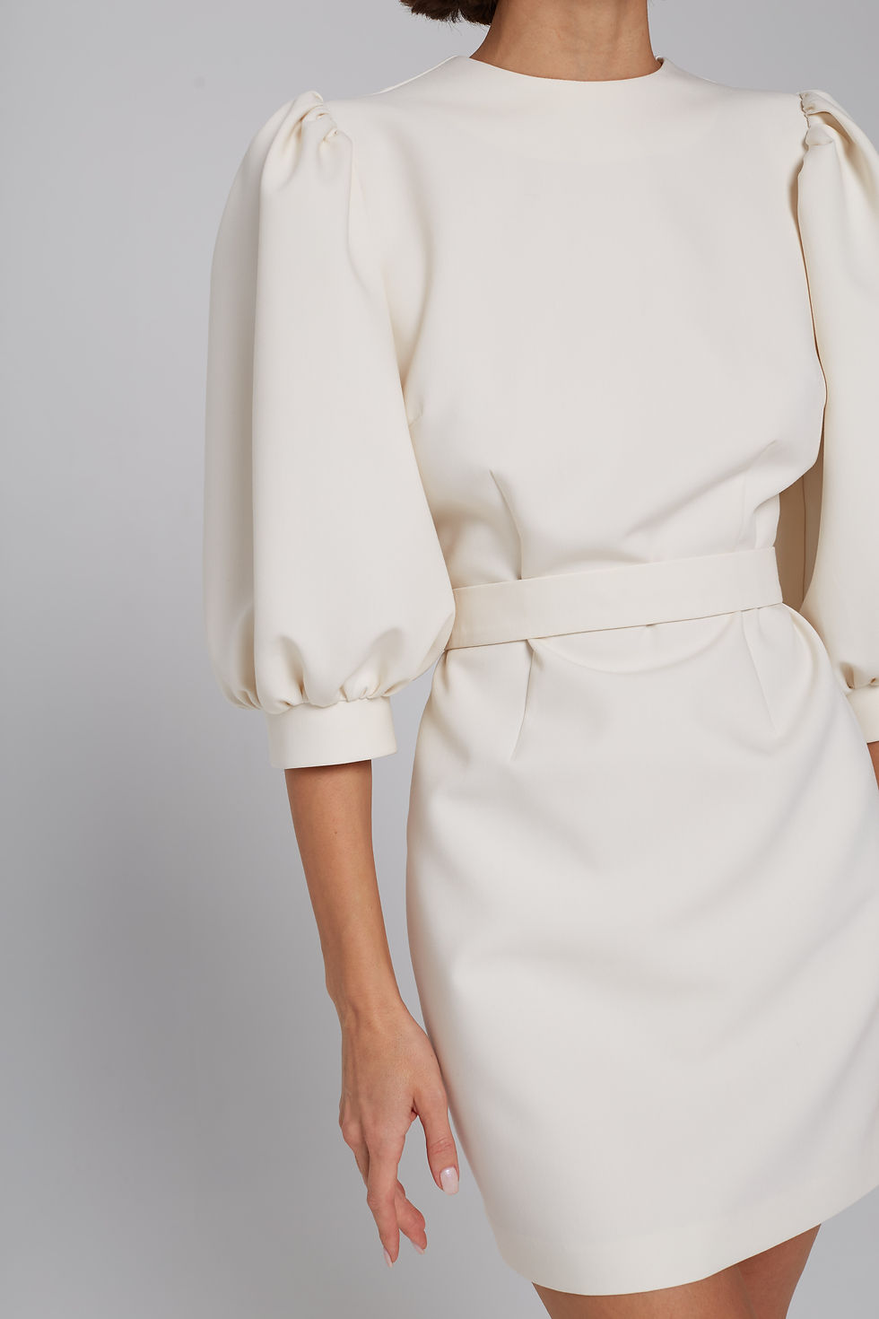 Thumbnail: Платье-мини с объемным рукавом