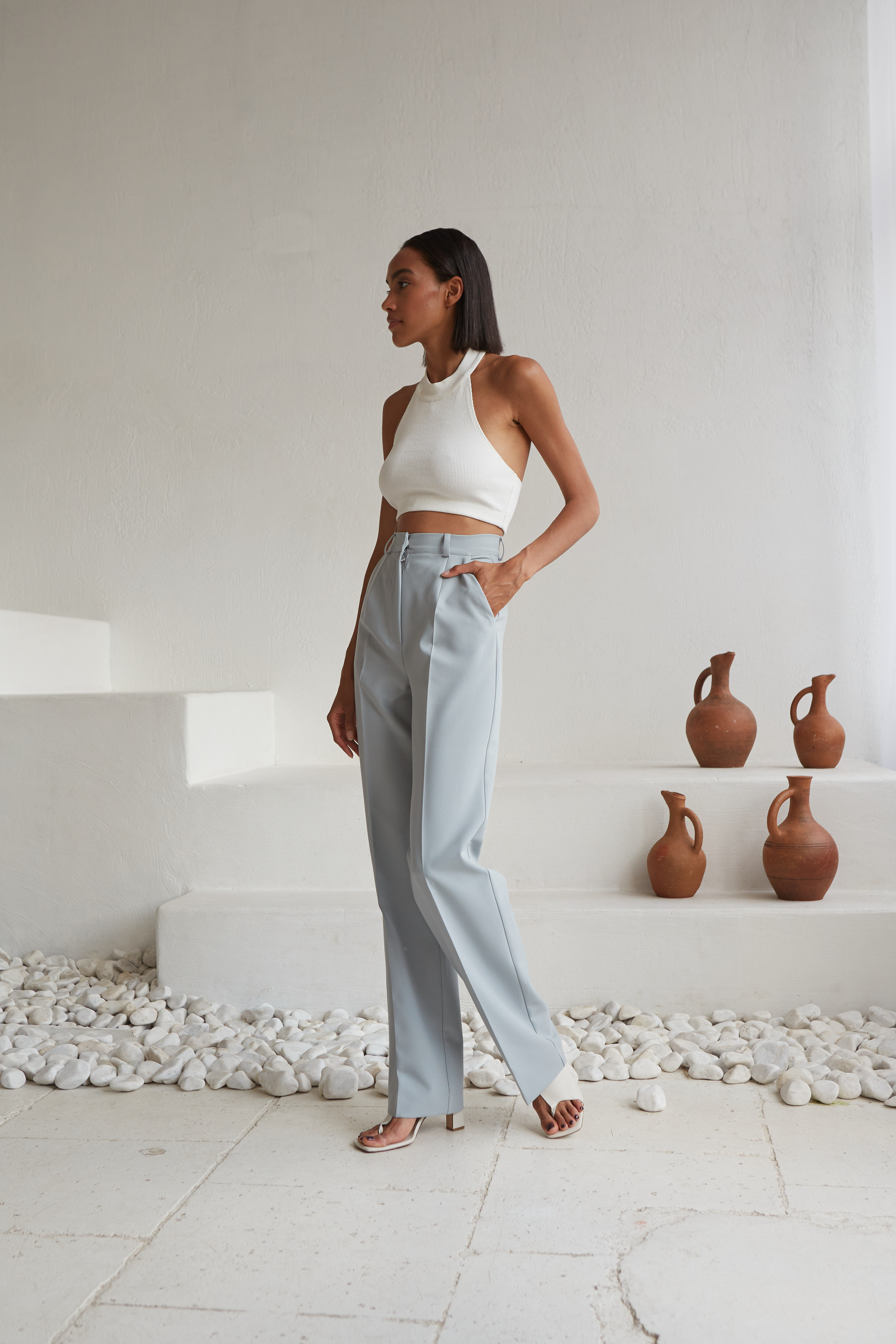 Брюки прямого кроя