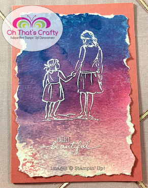 Beautiful Moments Emboss Resist Card!