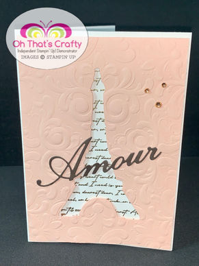 Parisian Negative Space Card