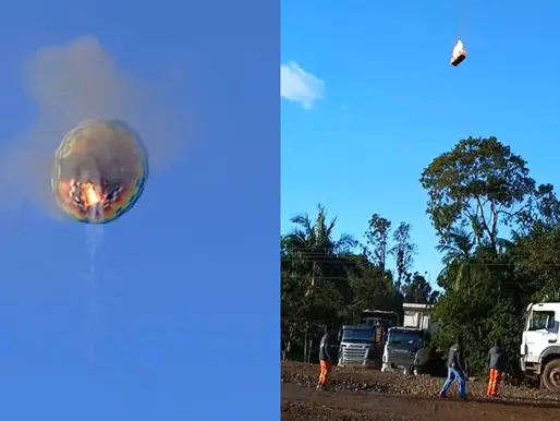 Tragédia em SC: balão pega fogo com 22 pessoas, cai e deixa mortos em Praia Grande