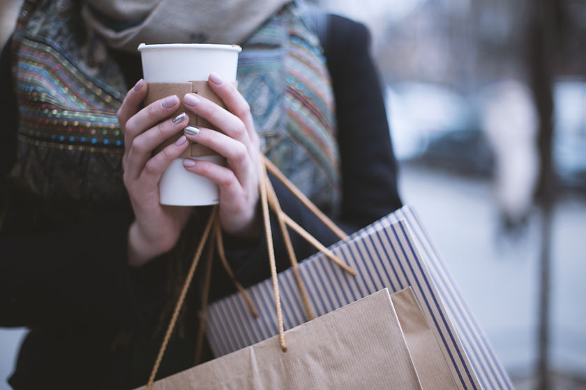 Girl Holding Coffee Cup
