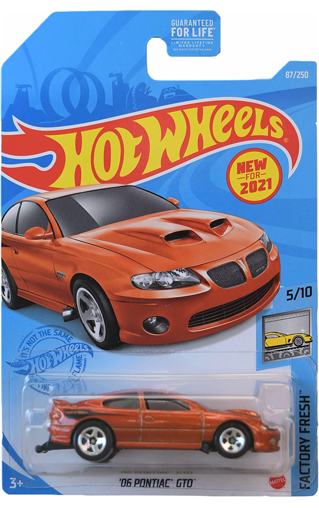 Hot Wheels '06 Pontiac GTO, [Burnt Orange] 87/250 Factory Fresh 5/10