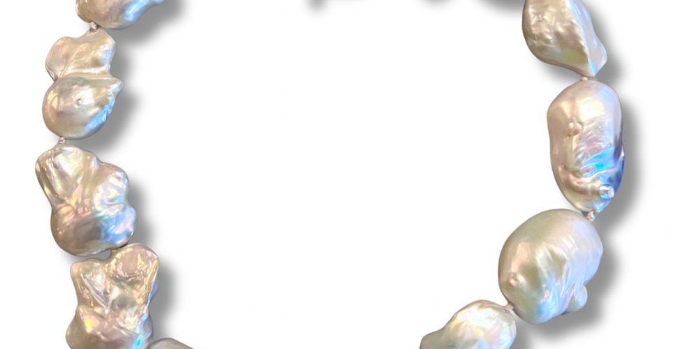 jumbo keshi pearl necklace
