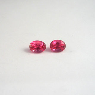 red tanzanian spinel oval pair