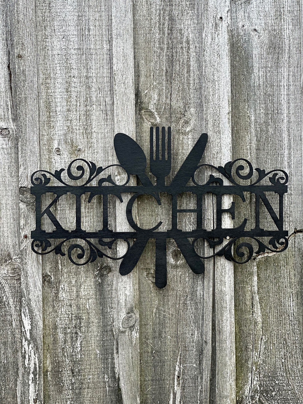 Kitchen Stock Sign Kitchen Sign. 15” x 24”. | Atlantic Laser Works