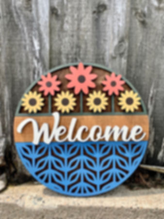 Welcome with Flowers