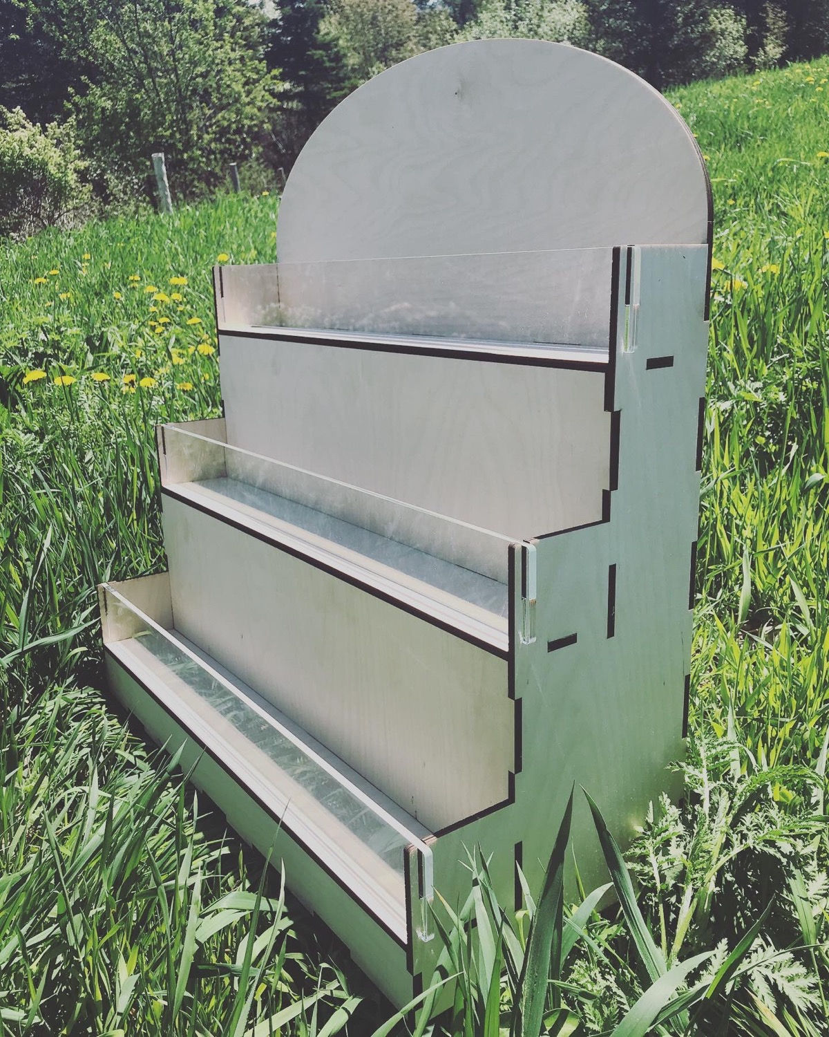 Three Shelf Display Rack