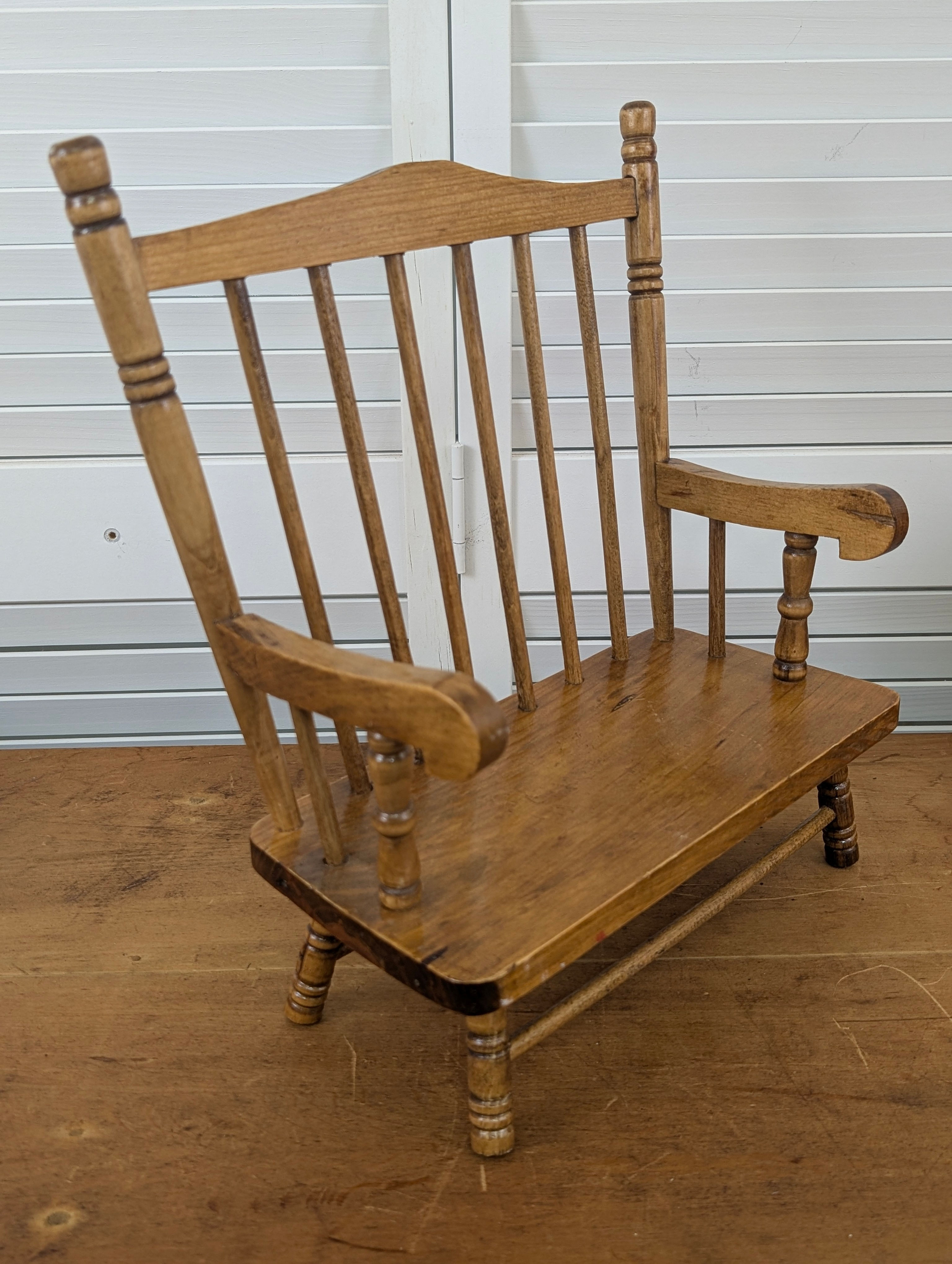 Wooden Doll Toy Plant Bench