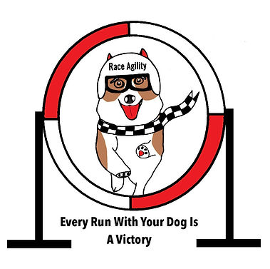 RACE logo showing Oakie the dog