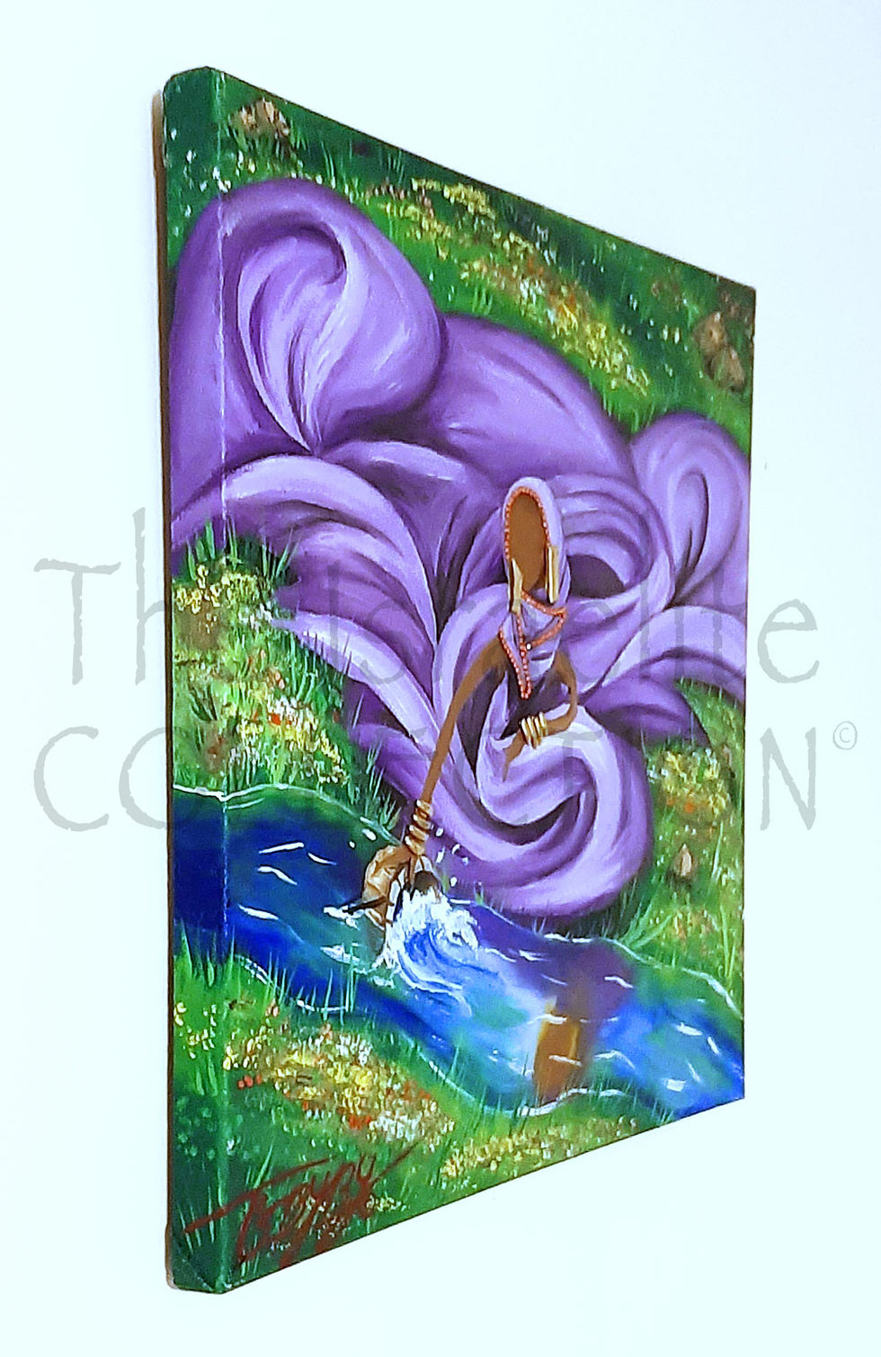 Thumbnail: "Beside the Waters, He Leads Me" (Side Canvas View)