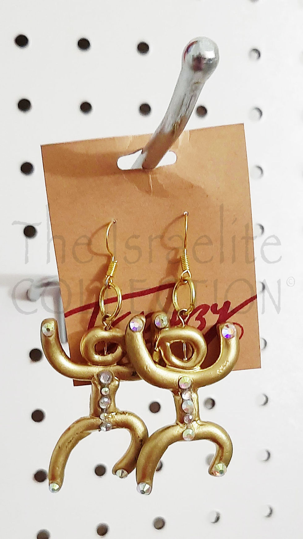 Thumbnail: "He" Earring – Front View