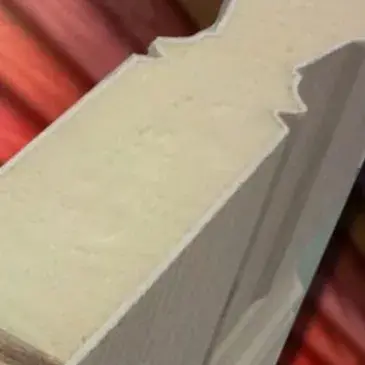 A foam filling type core in white