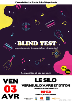 Soirée blind test au Silo le vendredi 3 avril !