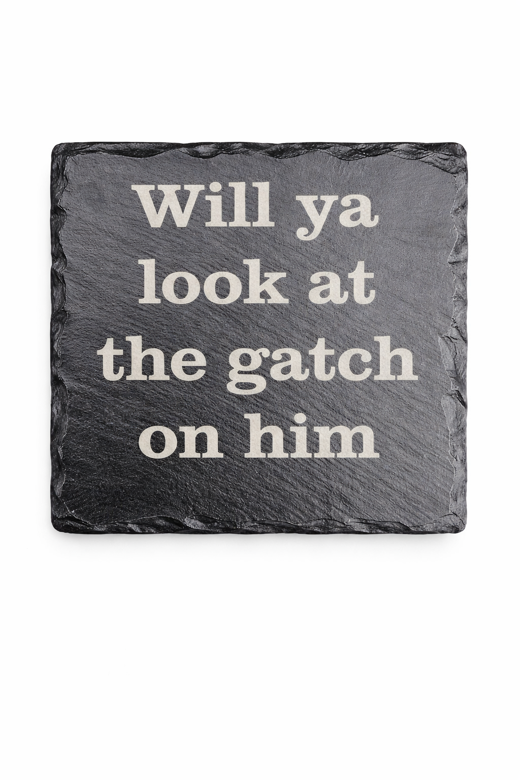Will ya look at the gatch on him Coaster