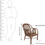 Thumbnail: Novelty Cane Art Living Room 5 seater Rattan Modern Criss Cross Style Sofa Set