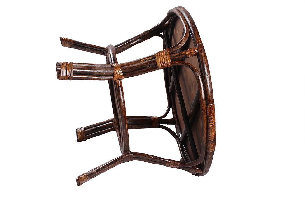 Thumbnail: Novelty Cane Art Rattan Round Table: CET10M24R