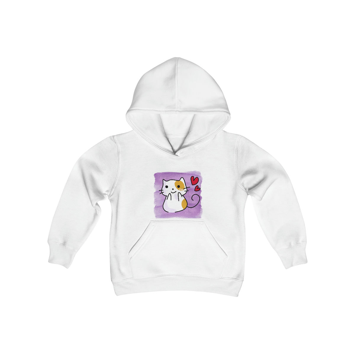 Kitty Love Youth Hooded Sweatshirt