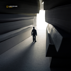 Người đàn ông bước đi giữa những cánh cửa sáng, biểu tượng cho tiếng Anh CEFR mở ra cơ hội phát triển sự nghiệp và doanh nghiệp tại Việt Nam.