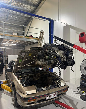 Honda Prelude engine removal