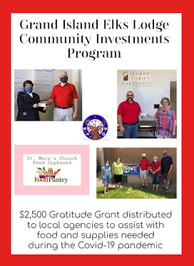 Pictures of local agencies recieving money from the Gratitude Grant.