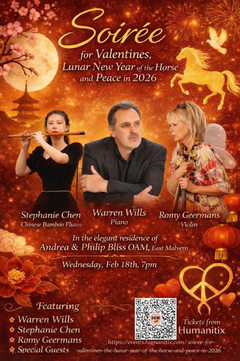Soirée for Valentine’s, The Lunar Year of the Horse & Peace