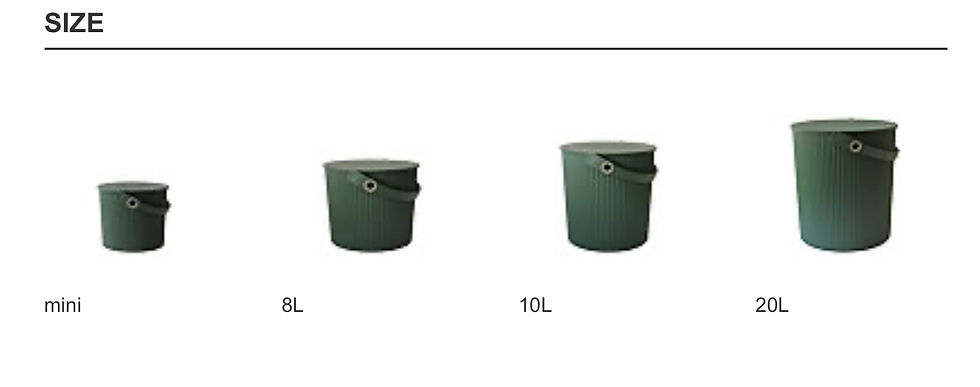 Miniatyrbild: Omnioutil hink med lock,  mini - LL, BLACK