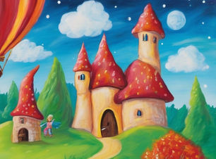 T3 Fantasy World Acrylic Painting