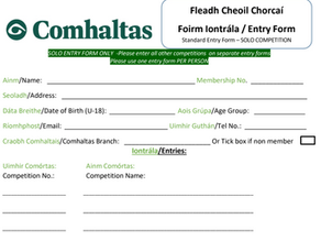 Fleadh Entries now being accepted